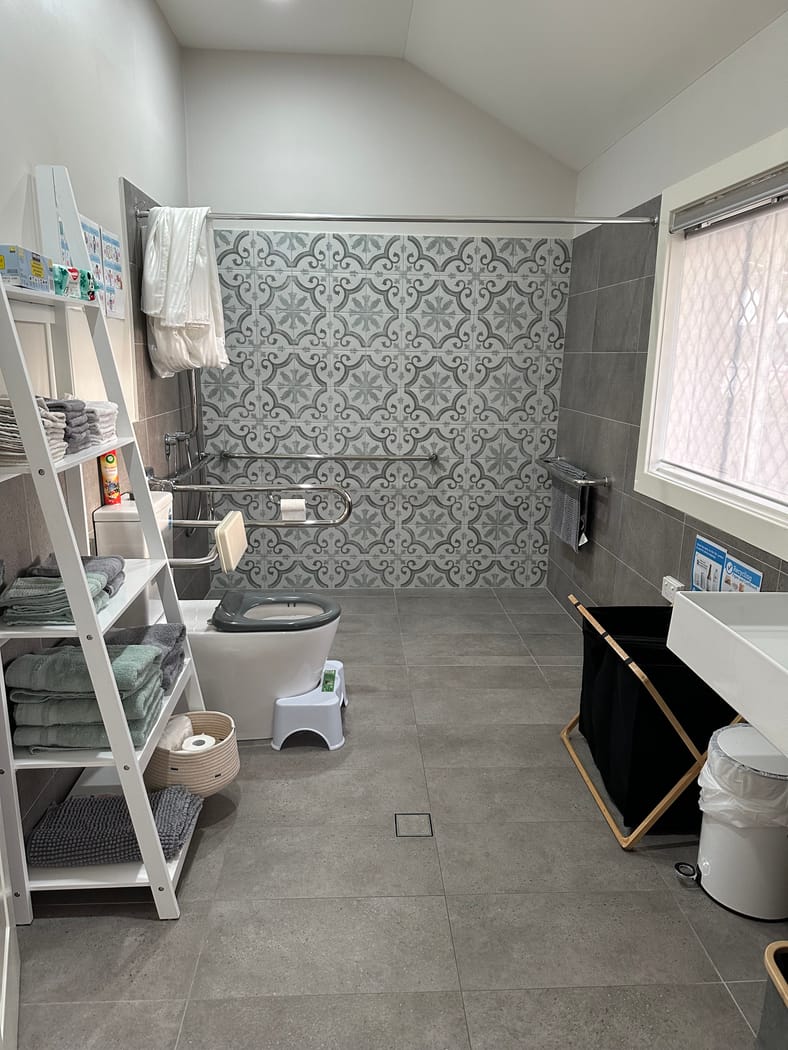Spacious accessible bathroom